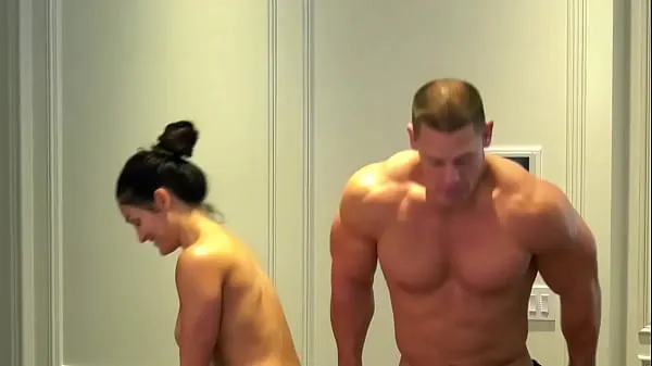 Grandes Celebração do Nude 500K! John Cena e Nikki Bella cumprem sua promessa vídeos calorosos