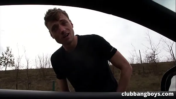 Big Lonely hitchhiker suck and fucks anal for a ride to town warm Videos