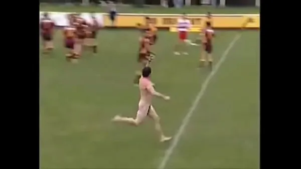 Veliki Rugby Player Marc Ellis Streaking topli videoposnetki