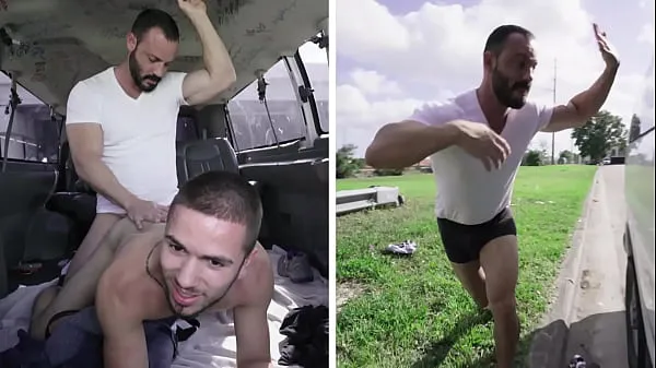 Grandes BAIT BUS - Buff Straight Guy enganou-se para fazer sexo gay com Joey Doves vídeos calorosos