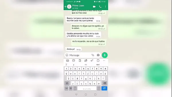 Grandes Mi primo Juan, me escribe por WhatsApp para follar, y me manda un videovídeos cálidos