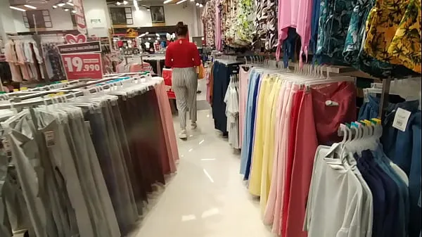 Big I chase an unknown woman in the clothing store and show her my cock in the fitting rooms warm Videos