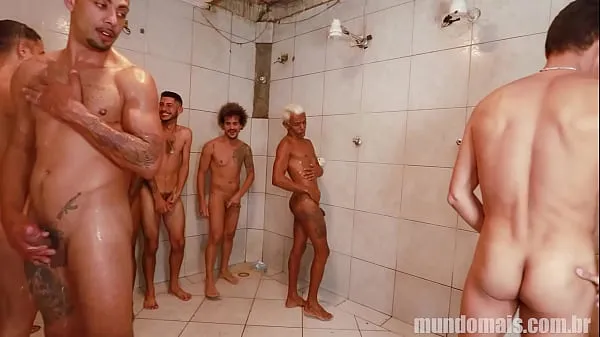 Big Football match ends in a suruba in the shower and locker room warm Videos