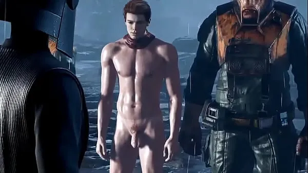 大 Hot naked 3D male character in game 温暖的视频