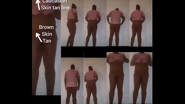 مقاطع فيديو رائعة A Caucasian tan line with a brown tan رائعة