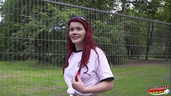 Veliki GERMAN SCOUT - Redhead Football Fan Mia May Pickup for Public Anal Fuck at Public Viewing topli videoposnetki